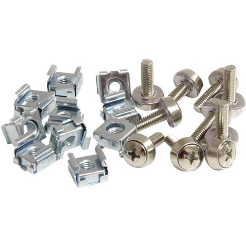 Startech CABSCREWM52 Fasteners 100 Pkg M5 Mounting Screws And Cage Nuts For Server Rack Cabinet 065030843003