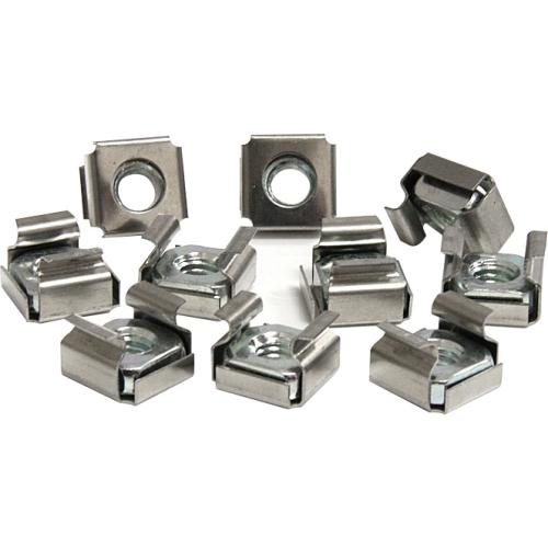 Startech CABCAGENUTS6 Fasteners 50 Pkg M6 Cage Nuts For Server Rack Cabinet 065030842983