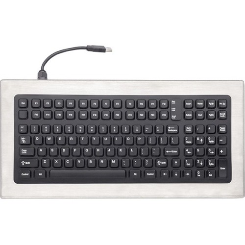 Ikey DT-1000-PS2 Keyboards & Keypads Ikey Dt-1000 Stainless Steel Keyboard - Cable Connectivity - Ps/2 Interface - 114 Key - Qwerty Layou Dt1000ps2 
