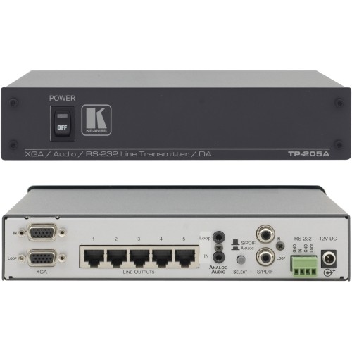Kramer Electronics TP-205A VGA Switchboxes The Tp-205a Is A High-performance Transmitter. It Accepts A Computer Graphics In Tp205a 