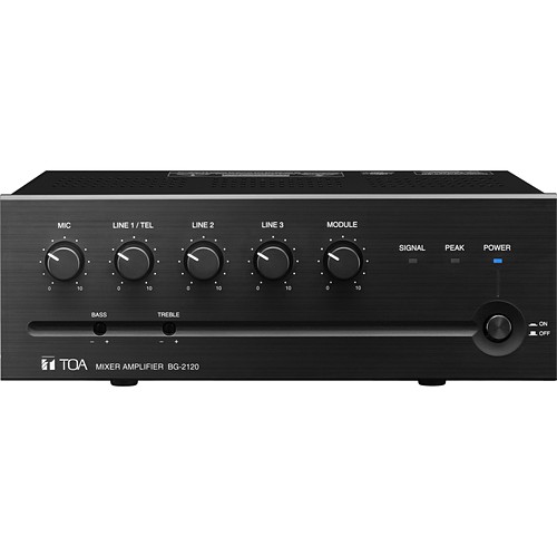 Toa BG-2120 CU A/V Receivers & Amplifiers Toa Bg-2120 Amplifier - 120 W Rms - 2 Channel - Multizone - 0.5% Thd - 50 Hz To 20 Khz - 265 W (bg-2 Bg2120cu 