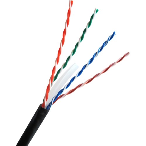Comprehensive Cable CAT6BLK-1000 Cables Cat 6 550 Mhz Utp Solid Black Bulk Cable 1000ft Cat6blk1000 808447059694