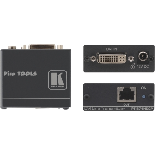 Kramer Electronics PT-571HDCP Video Consoles/Extenders Kramer Pt-571hdcp Video Extender - 1 Input Device - 1 Output Device - 295.28 Ft Range - 1 X Network  Pt571hdcp 
