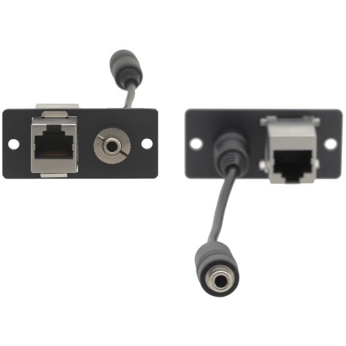 Kramer Electronics WA-45 Faceplates & Mounting Boxes Kramer Wa-45 Network/audio Faceplate Insert - 2 X Mini-phone Port(s) - 2 X Rj-45 Port(s) Wa45 