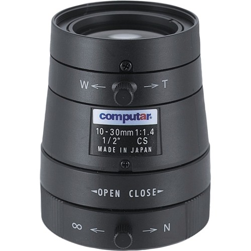 Cbc America Corp. H3Z1014CS Lenses & Filters Computar H3z1014cs - 10 Mm To 30 Mm - F/1.4 - Varifocal Lens For Cs Mount - 3x Optical Zoom - 1.9" D 
