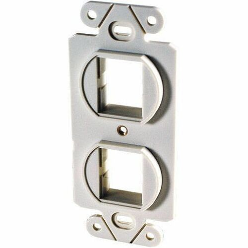C2g 40800017 Faceplates & Mounting Boxes Ortronics Tracjack 106-type Frame, Two-port, White - 2 X Total Number Of Socket(s) - 1-gang - Wall M 662875345022