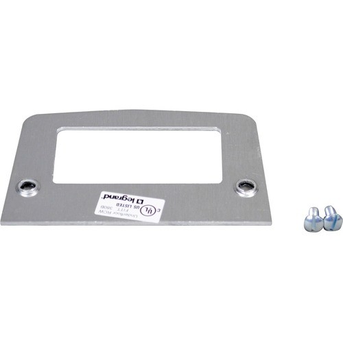 Middle Atlantic 500B Faceplates & Mounting Boxes Wiremold 525 Series Blank Faceplate, 500b - Gray - Metal 786564218722