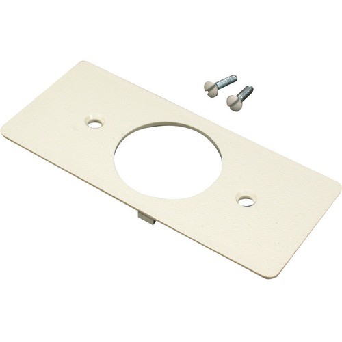 Middle Atlantic 5507T2 Faceplates & Mounting Boxes Wiremold 5500 Single Receptacle Faceplate Fitting - Ivory (5507t2) 786776036954