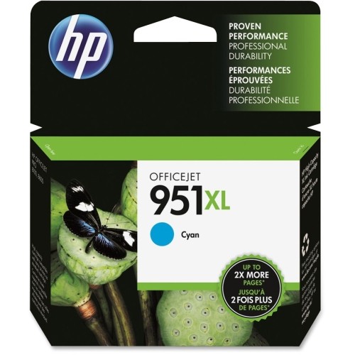 Hp CN046AN#140 Toners & Ink Cartridges 951xl Cyan Officejet Ink Cartridge Cn046an140 993243644165