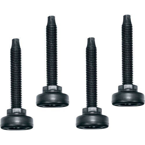Middle Atlantic LF-HD Furniture Accessories Middle Atlantic Heavy-duty Leveling Feet - 1.4" Width X 1.4" Depth X 4" Height - Steel, Rubber - Bla Lfhd 656747140389
