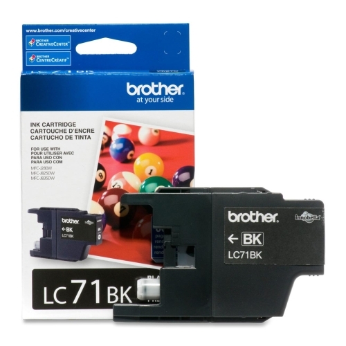Brother LC71BK Toners & Ink Cartridges Innobella Lc71bk Standard Yield Ink Cartridge BRTLC71BK 012502628903