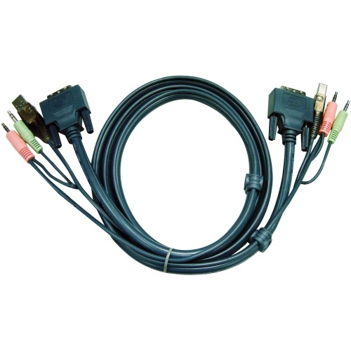 Aten 2L7D03UI Cables Aten Kvm Cable - 10 Ft Kvm Cable For Kvm Switch - First End: 1 X Dvi-i (single-link) Digital Video,  132018506462