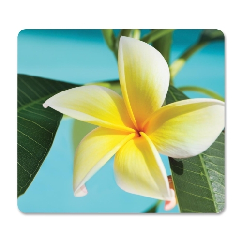 Fellowes 5913801 Wrist/Mouse Pads Fellowes Recycled Optical Mouse Pad - Yellow Flower - Yellow Flower - 8" X 9" X 0.06" Dimension - Mu 778889849408