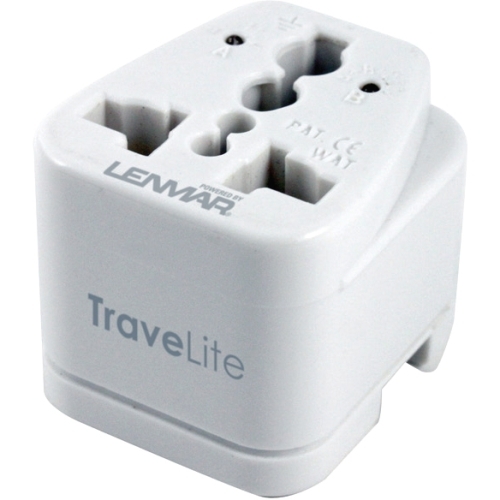 Lenmar AC150 Power Plugs (Notebook) Lenmar Travelite Ac150 Power Plug - 110 V Ac / 10 A, 220 V Ac - White 636823303365