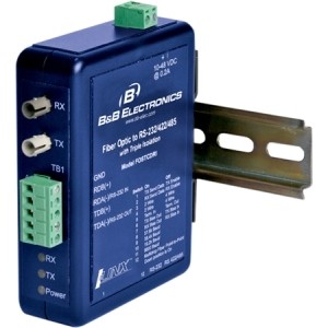 B And B Smartworx FOSTCDRI Transceivers/Media Converters Bandb Industrial 232/422/485 To Fiber Din Rail - 2 X St Ports - Multi-mode - 4 Km - Rail-mountable, Pa 835788108361