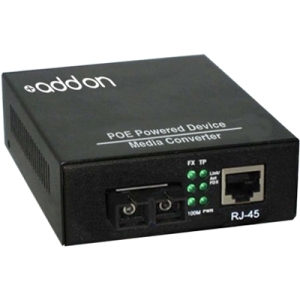 Addon ADD-FMCPD-LX-2SC Transceivers/Media Converters 100base-tx To 100base-lx Sc Smf 1310nm Poe Pwd Media Converter Addfmcpdlx2sc 821455028278