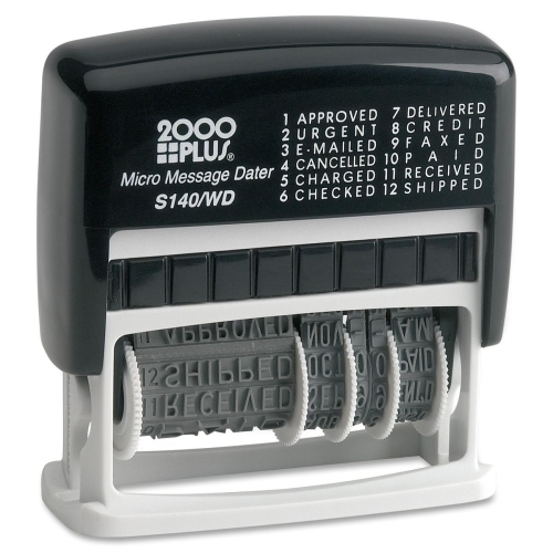 Consolidated Stamp 011090 Stamps Micro Message 6-year Dater Stamp COS011090 039956110907
