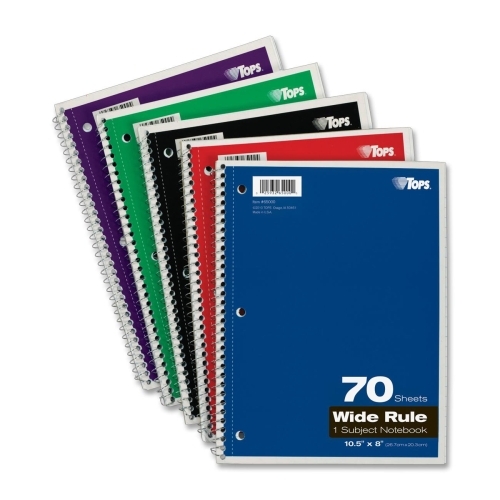 Tops 65000 Pads & Notebooks 1-subject Theme Book TOP65000 50025932650005