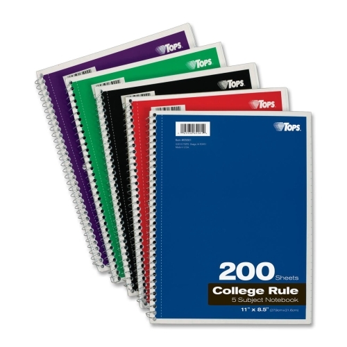 Tops 65581 Pads & Notebooks 5-subject Notebook TOP65581 818244662164