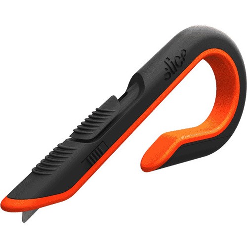 Slice 10400 Paper Cutters Slice Stylish Ceramic Box Cutter - 6.5" Height X 1.2" Width X 2.5" Depth - Ceramic Blade - Orange, B SLI10400 895142104002