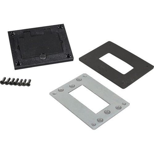 Middle Atlantic 828PRGFI-BLK Faceplates & Mounting Boxes Wiremold Nonmetallic Gfi Cover Plate - Black - Polycarbonate (828prgfi-blk) 828prgfiblk 786564006978