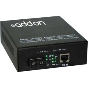 Addon ADD-FMCP-FX-SC Transceivers/Media Converters Addon 10/100base-tx(rj-45) To 100base-fx(sc) Mmf 1310nm 2km Poe Media Converter - 100% Compatible An Addfmcpfxsc 821455030134
