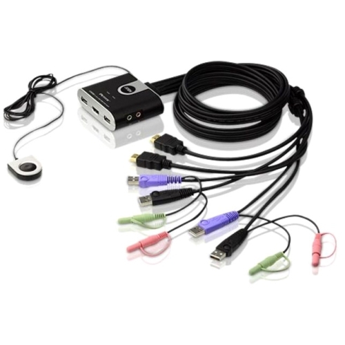 Aten CS692 KVM Switchboxes Aten Kvm Switch - 2 Computer(s) - Wuxga - 1920 X 1200 - 6 X Usb - 4 X Hdmi (cs692) 672792002182