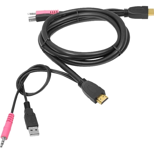 Siig CE-KV0211-S1 Cables Siig Usb Hdmi Kvm Cable With Audio And Mic - 1 Pack - 1 X Hdmi Male Digital Audio/video, 1 X Type A Ma Cekv0211s1 662774014500