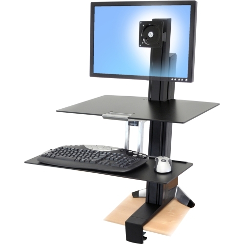 Ergotron 33-351-200 Stands & Cabinets Workfit-s Single Hd With Worksurface+ 33351200 698833022209