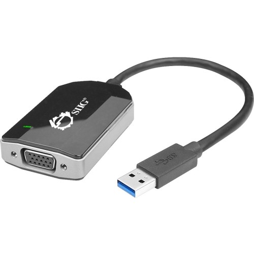 Siig JU-VG0211-S1 Connector Adapters Siig Usb 3.0 To Vga Multi Monitor Video Adapter - Usb 3.0 - 1 X Vga - 2048 X 1152 Supported (ju-vg02 Juvg0211s1 818215163003