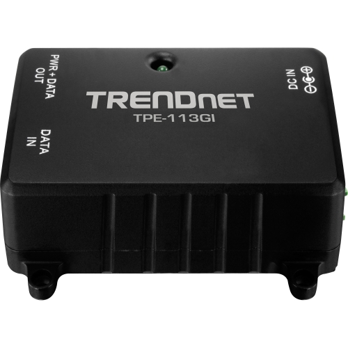 Trendnet TPE-113GI Power Injectors/Splitters Trendnet Gigabit Power Over Ethernet Injector, Full Duplex Gigabit Speeds, 1 X Gigabit Ethernet Port Tpe113gi 071093150514