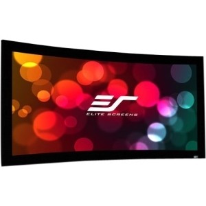 Elitescreens CURVE235-96W Projection Screens Elite Screens Lunette 2 Series - 96-inch Diagonal 2.35:1, Curved Home Theater Fixed Frame Projector  Curve23596w 876818003553