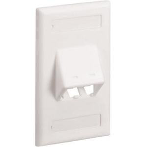 Panduit CFPSL2WHY Faceplates & Mounting Boxes Panduit Classic Cfpsl2why Faceplate - 2 X Total Number Of Socket(s) - 1-gang - White - Acrylonitrile 007498303408