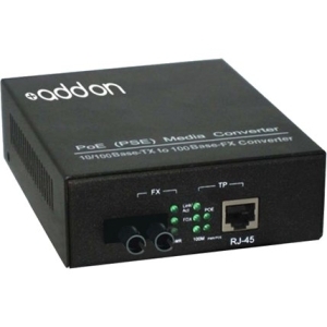 Addon ADD-FMCP-LX-2ST Transceivers/Media Converters 100base-tx To 100base-lx Smf St 1310nm 20k Poe Media Converter Addfmcplx2st 821455034781