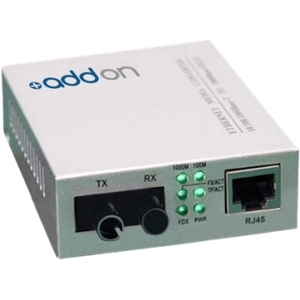 Addon ADD-GMC-BX-DST Transceivers/Media Converters Addon 10/100/1000base-tx(rj-45) To 1000base-bxd(st) Bidi Smf 1550nm/1310nm 20km Media Converter - 10 Addgmcbxdst 821455034798