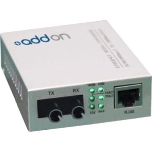 Addon ADD-GMC-SX-5ST Transceivers/Media Converters Addon 10/100/1000base-tx(rj-45) To 1000base-sx(st) Mmf 850nm 550m Media Converter - 100% Compatible  Addgmcsx5st 821455034873