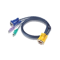 Aten 2L5201P Cables Aten Ps/2 Kvm Cable - Mini-din (ps/2) Male, Hd-15 Male Video - Sphd-15 Male - 3.94ft (2l5201p) 672792001185