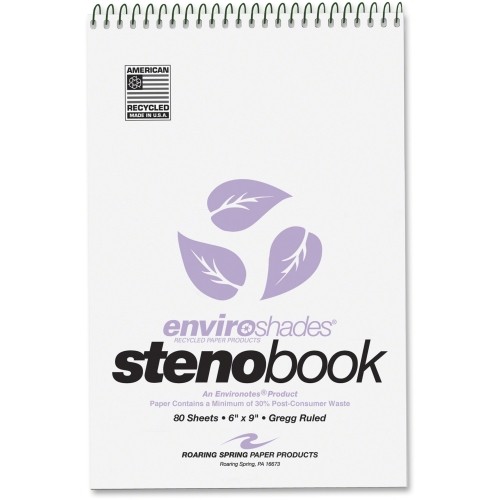 Tops 12264 Pads & Notebooks Enviroshades Recycled Steno Books ROA12264 999571744065