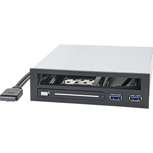 Syba SY-MRA55005 Drive Cabinets Syba Multimedia Drive Bay Adapter - Usb 3.0 Host Interface - 2 X Total Bay - 1 X 5.25" Bay - 1 X 2.5 Symra55005 818258257271