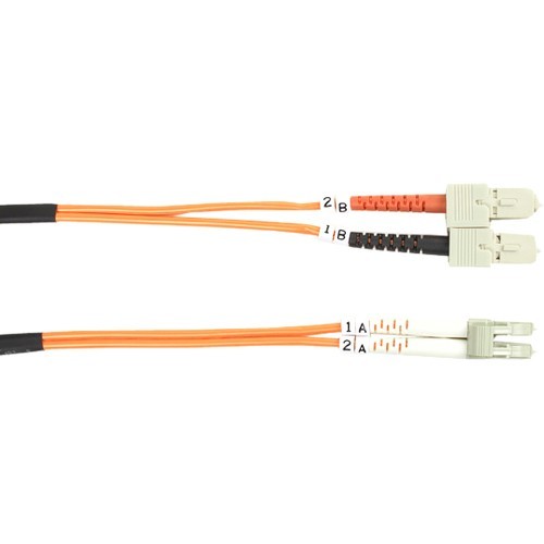 Black Box FO625-001M-SCLC Cables 62.5-micron Multimode Value Line Patch Cable, Sc-lc, 1-m (3.2-ft.) Fo625001msclc 013269116764
