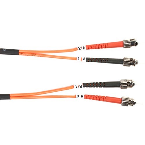 Black Box FO625-001M-STST Cables Black Box Fiber Optic Duplex Patch Network Cable - 3.20 Ft Fiber Optic Network Cable For Transceiver Fo625001mstst 822088064411