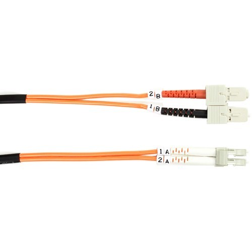 Black Box FO625-003M-SCLC Cables Black Box Fiber Optic Duplex Patch Network Cable - 9.80 Ft Fiber Optic Network Cable For Transceiver Fo625003msclc 822088073680