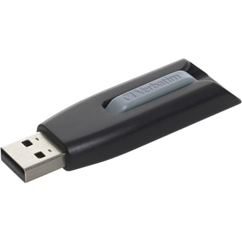 Verbatim 49174 Flash Drives 64gb Store 'n' Go V3 Usb 3.2 Gen 1 Flash Drive - Gray 190403074477
