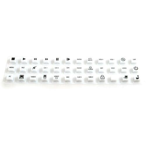 C2g 98078 Miscellaneous Devices C2g Replacement Rubberized Key Sheet - Black, White (98078) 757120980780