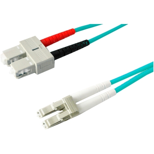 Addon ADD-SC-LC-4M5OM3 Cables Addon 4m Lc (male) To Sc (male) Aqua Om3 Duplex Fiber Ofnr (riser-rated) Patch Cable - 100% Compatib Addsclc4m5om3 821455037904