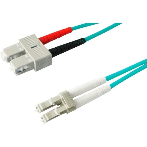 Addon ADD-SC-LC-10M5OM3 Cables Addon 10m Lc (male) To Sc (male) Aqua Om3 Duplex Fiber Ofnr (riser-rated) Patch Cable - 100% Compati Addsclc10m5om3 993246072699
