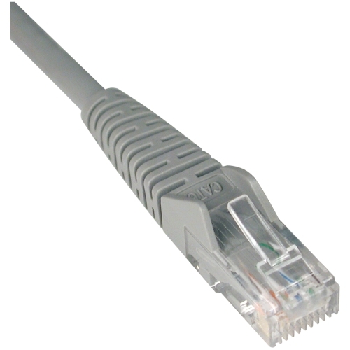 Eaton N201-075-GY Cables Eaton Tripp Lite Series Cat6 Gigabit Snagless Molded (utp) Ethernet Cable (rj45 M/m), Poe, Gray, 75  N201075gy 037332173096