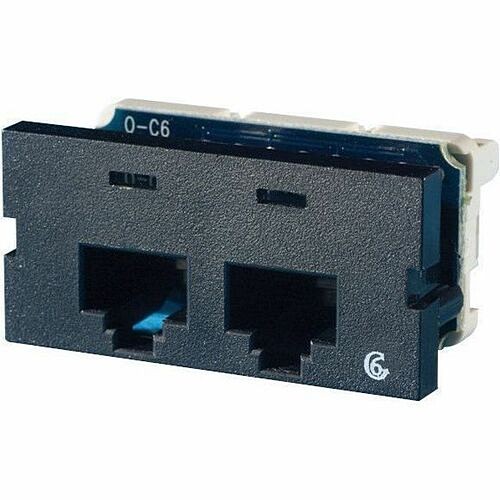 C2g S22600-00 Cable Ends/Connectors Ortronics Series Ii, Two-port Clarity 6,t568a/b, 180 Degree, Black - 1x Rj-45 Network - Female - Bla S2260000 662875438618