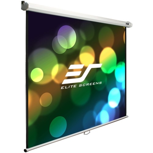 Elitescreens M100V Projection Screens Elite Screens Manual B - 100-inch 4:3, Manual Pull Down Projector Screen 4k / 8k Ultra Hdr 3d Ready  818229771256