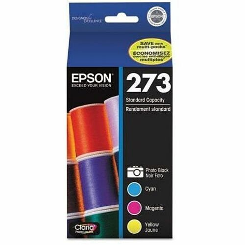 Epson T273520S Toners & Ink Cartridges Epson Claria 273 Original Ink Cartridge Multi-pack - Cyan, Magenta, Yellow, Black - Inkjet - Standar EPST273520S 010343902145